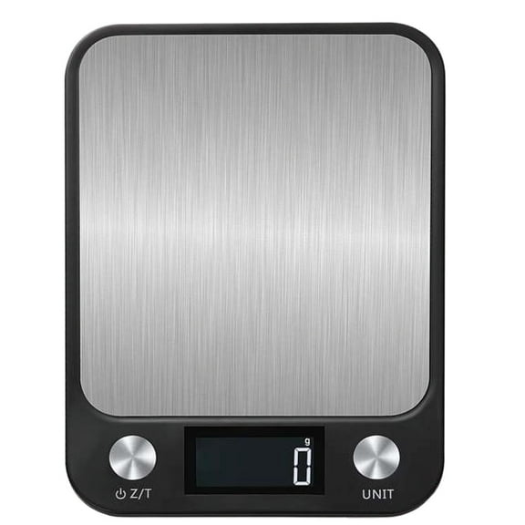 Food Scale, 10kg/22lb Digital Kitchen Scale Weight Grams and Ounces for Baking Cooking Coffee Package Postage, 6 Units with Tare Function, LCD Display, Easy Clean Stainless Steel