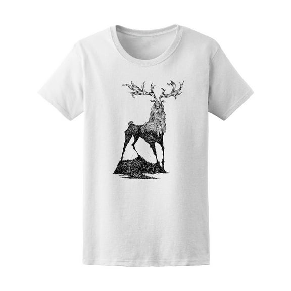 Elk In Gothic Style T-Shirt Men -Image by Shutterstock, Male 4X-Large