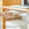 thumbnail image 4 of Inerposs Under Desk Storage Box, Hidden Drawer Organizer, Plastic Sundries Rack, Space-Saving Office Solution, Tidy Desktop Accessory, 4 of 9