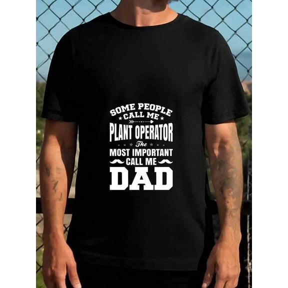 100% cotton Plant Operator Dad men black Basic Unisex Shirt Printed tshirts Basic Unisex Shirt Cotton tshirts Fashion Unisex Shirt Graphic Tee tshirts Retro Unisex Shirt Graphic tshirts
