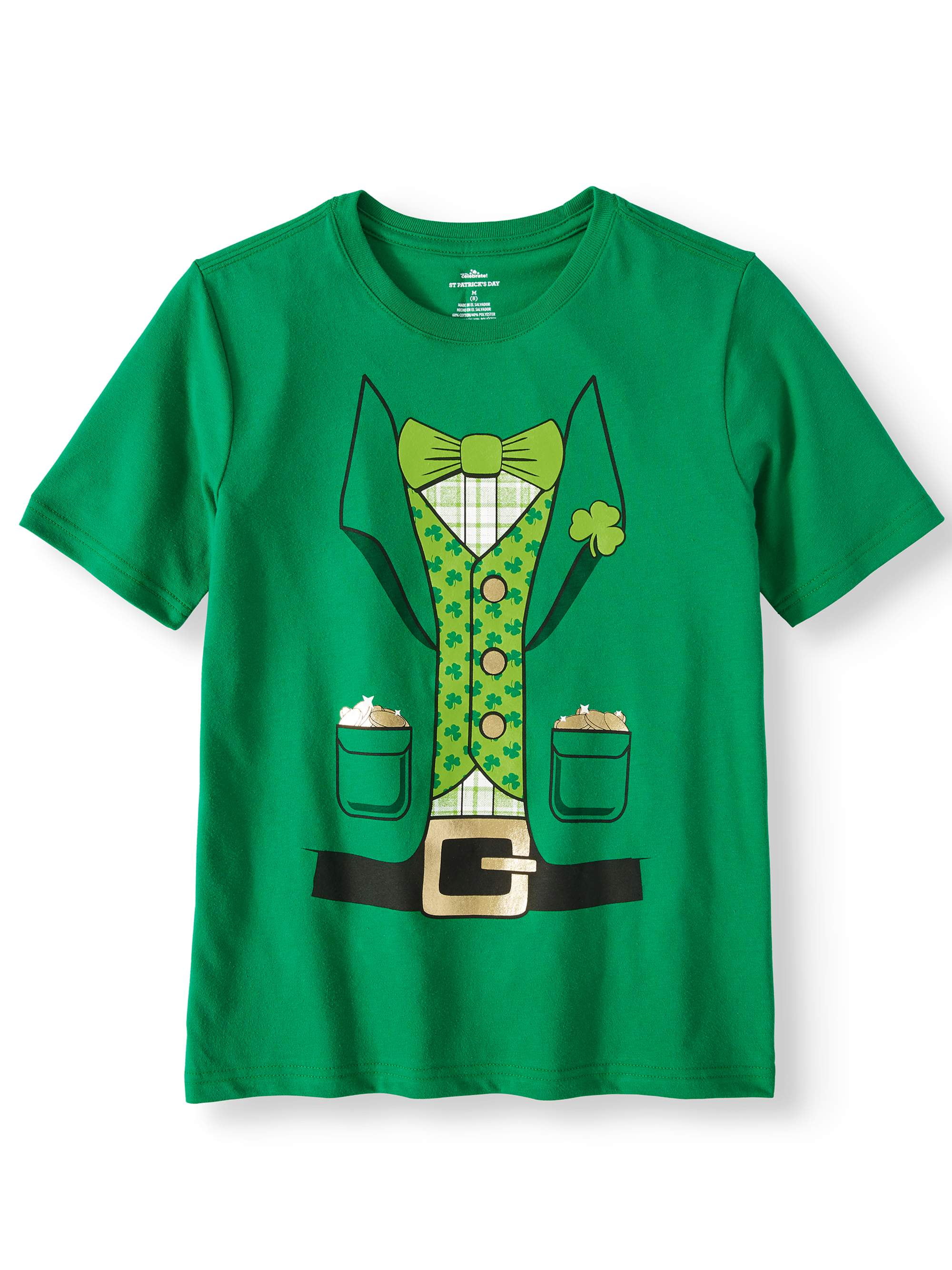 Boys st. patrick's day graphic seasonal short sleeve tee (little boy and big boy)