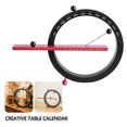 thumbnail image 4 of Calendario perpetuo Ndcxsfigh adornos de escritorio con bola magnética negro rojo, 4 of 9