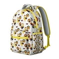 thumbnail image 2 of Chicken and Coop Pattern Student Backpack Farm Cartoon Hen Egg Chick Rustic Design Bookbag for Student Cute Farm Style, 2 of 6