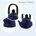 thumbnail image 3 of Enamel Tea Kettle 2 Ibs 6.80 oz (1.1 L), Vintage Blue Enamel Teapot with Black Handle, Suitable for Induction Stoves, Open Flame Stoves and More, Rapid Heating Bottom, Ideal for Daily Use and Camping, 3 of 5