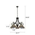 thumbnail image 4 of CHLOE Lighting SERENITY Victorian Tiffany-Style Dark Bronze 5 Light Large Chandelier 27" Wide, 4 of 4