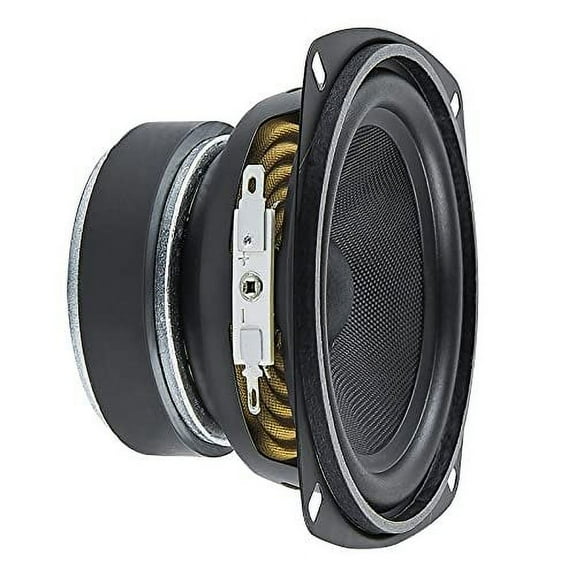 PRV AUDIO 4 Inch Midrange Speaker 4MR60-4, 60 Watts Program Power, 4 Ohm, 30 Watts RMS Power Pro Audio Loudspeaker (Single)
