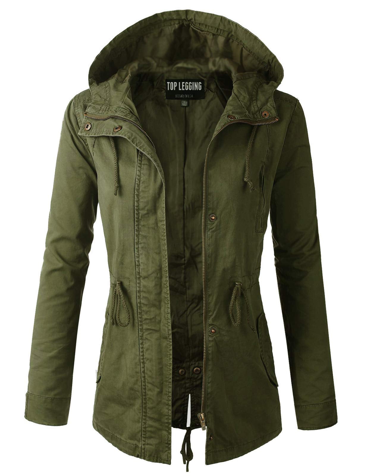 Ambiance Coats & Jackets Womens Jacket Army Large Military Utility