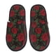 thumbnail image 1 of Balery Rose Pantuflas de Casa de Felpa Silenciosas con Diseño Estampado, Zapatillas Cómodas Antideslizantes de Algodón para Interior-Medium, 1 of 8