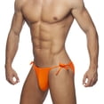 thumbnail image 4 of ZQUUVOU Men's Swim Briefs Low Rise Bikini Side Tie Thongs Beach Trunks Quick Dry Summer Swimwear Soft Underwear Orange, 4 of 6
