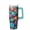 Greenish-blue, variant on Spooky Halloween Tumbler, Pumpkin Bat Cup with Handle and Straw 30oz, Insulated Water Bottle Gift