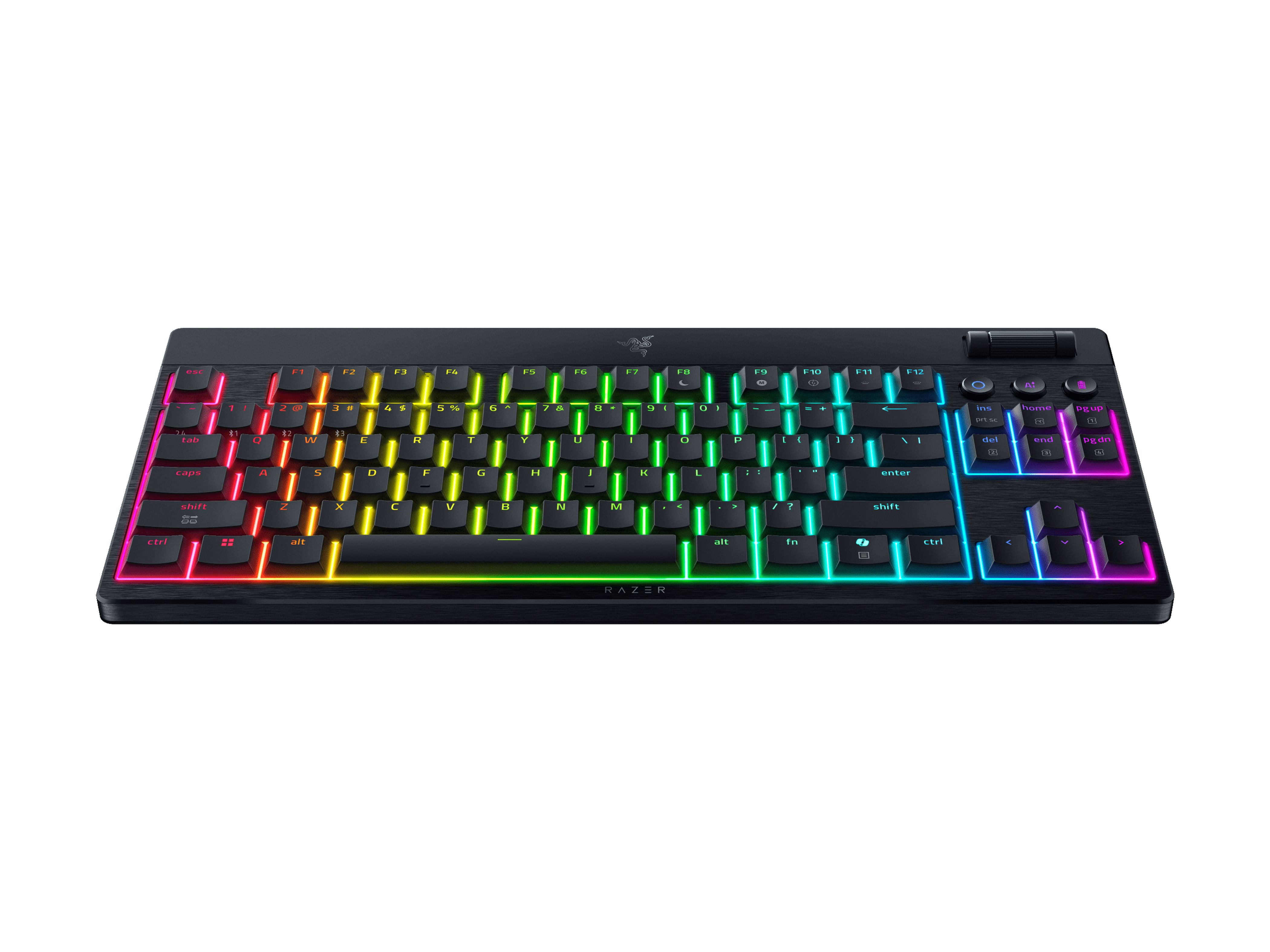 Razer BlackWidow V4 Low-profile Tenkeyless HyperSpeed Wireless Low-profile Mechanical PC Gaming Keyboard, Black
