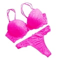 thumbnail image 1 of DPTALR Women Sexy Lace Underwear Embroidered Pajamas Steel Rings Intimates Set, 1 of 3