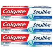 Colgate Sensitive Toothpaste, Complete Protection - Mint Clean Paste Formula (6 ounce, Pack of 3)