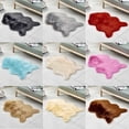 thumbnail image 3 of Hgallory Plush Floor Mats for Bedroom Living Room, Gradient Polyester Thick Non-Slip Floor Rugs, Faux Fur Hide Mat Home Decor Kid & Pet Friendly Floor Rugs Doormat, 24"x35", 1 Pack, Gray, Cloud, 3 of 3