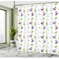 thumbnail image 5 of Ambesonne Golf Shower Curtain, Clubs Carts Ball Flag on Grass, 69"Wx75"L, Lime Green Purple, 5 of 5