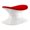 Red, variant on Pemberly Row Pod Chairs 14.5" Mid-Century Cotton Alpha Ottoman in Black