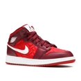 thumbnail image 1 of Air Jordan - Unisexe - Air Jordan 1 Mid Se Gs 'Rouge Matelassé' - Av5174-600 - Taille 5Y, 1 of 2