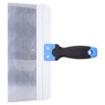 thumbnail image 2 of Cuchillo de masilla de acero inoxidable Cuchillo de cinta raspadora Espejo de acero inoxidable Pulido Cinturón de mantenimiento de automóviles Mango antideslizante de goma suave Tamaño (12inches), 2 of 8