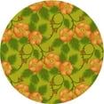 thumbnail image 1 of Ahgly Company Indoor Round Patterned Acid Green Area Rugs, 7' Round, 1 of 6