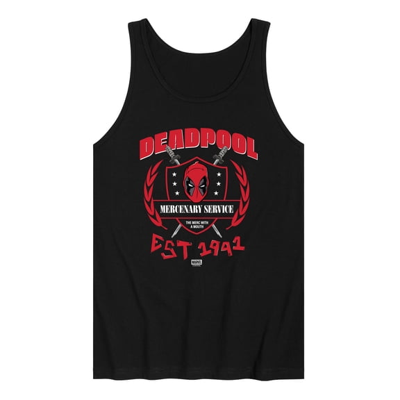 Marvel - Deadpool Mercenary Service - Men's Sleeveless Graphic Tank
