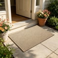thumbnail image 3 of Cadancy Doormat Woven Texture Non Slip Backing Entryway Rug for Front Door Mudroom Patio Low Profile Absorbent Floor Mat Machine Washable Home Kitchen Accent Carpet Pad, 3 of 7