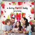 thumbnail image 5 of A Berry Sweet Baby Is Turning One Party Decoration Banner Girl 1st Birthday Party Supplies Strawberry Birthday Party Background For Girls 7x5ft, 5 of 5