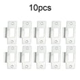 thumbnail image 1 of 5/10Pc Standard Tubular Latch Replacement Striker Plate Nickel Plated, 1 of 8