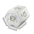 thumbnail image 3 of Amdohai Hexagon Digital Clock Timer Magnetic Cubes Timer Kitchen Hexagon Flip Timer for Studying Cooking, 3 of 8