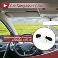 thumbnail image 2 of Estuche para gafas de sol de coche Unique Bargains con soporte magnético universal para visera de coche de ante blanco 7.09"x3.15" 1 Pcs, 2 of 7
