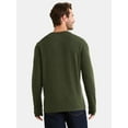 thumbnail image 3 of George Men's and Big Men's Double Knit Henley, Sizes S-3XL, 3 of 5