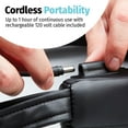 thumbnail image 6 of HoMedics Cordless Shiatsu Neck and Shoulder Massager with Heat, Portable Deep Tissue Muscle Pain Relief for Back, Lumbar, Leg with 3 Professional Massage Programs, 6 of 6