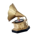 thumbnail image 3 of RUISINERY Antique Metal Gramophone Replicas Vintage Phonograph Sculpture Ornament Office Desk Decors Handcrafted Home Accent, 3 of 7