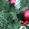 thumbnail image 2 of Northlight 30" Unlit Holly Berry, Pine Cone, Twig and Ball Artificial Christmas Teardrop Swag, 2 of 2