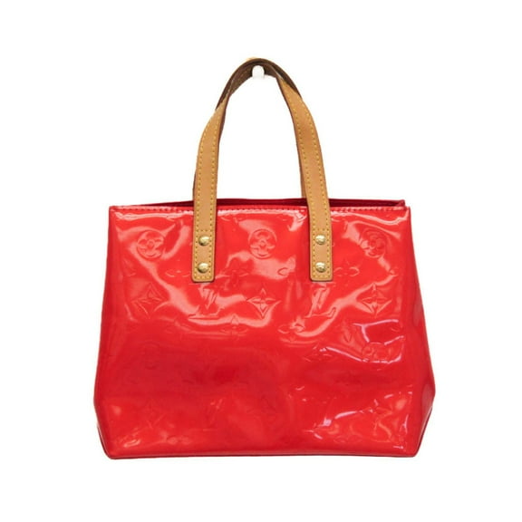 Pre-Owned Louis Vuitton Monogram Vernis Reade PM M91088 Women's Handbag Rouge (Good)