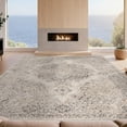 thumbnail image 2 of Design&I 2'x3' Washable Doormat Boho Vintage Faded Distressed Tonal Neutral Solid Minimalist Beige Flowing for Entryway, Indoor, Ultra-Thin & Non-Slip Skid-Resistant, 2 of 7