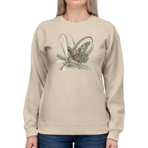 Majestic Butterfly Iii. Sweatshirt Women -Lily Liama Designs, Female x-Large