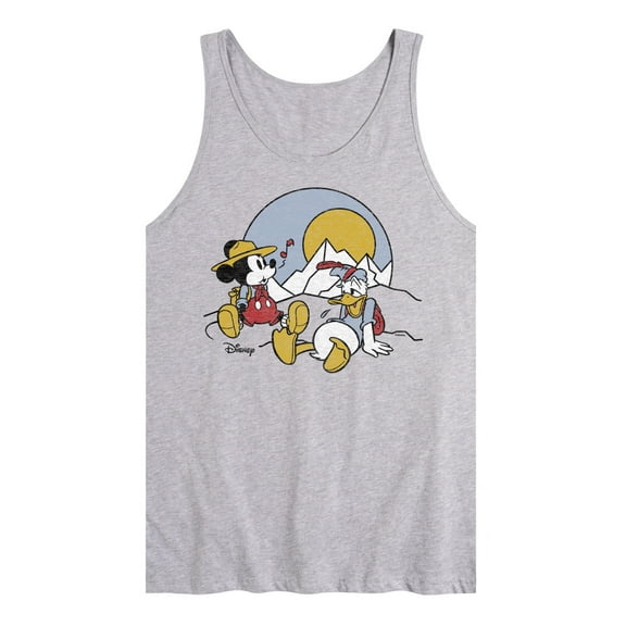 Disney - Mickey & Friends - Mickey & Donald Duck Need Rest from Hiking - Men's Jersey Tank Top