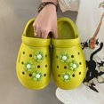 thumbnail image 1 of Zapatillas de verano 2024 para mujer, zuecos, tendencia de moda, calcomanías de bricolaje, zapatos de playa para exteriores perezosos con dibujos animados, 1 of 5