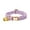 Light Purple, variant on Soft Cat Collar with Bell, Adjustable Gold Metal Buckle Pet Necklace for Kittens and Small Dogs, Comfortable Yarn Fabric Collar(Green)