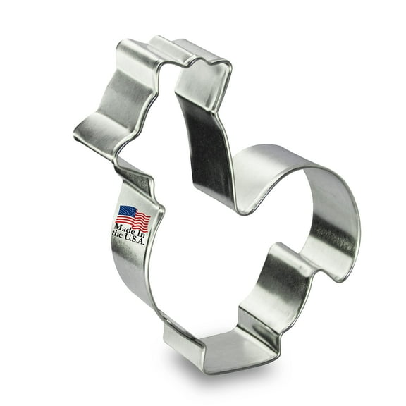 Foose Brand Rooster Cookie Cutter 3.5 in, Tin Plate Steel, USA Made