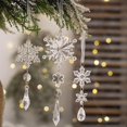 thumbnail image 3 of Adornos de Copos de Nieve Navideños XINYU Acrílico Transparente, 3 of 7