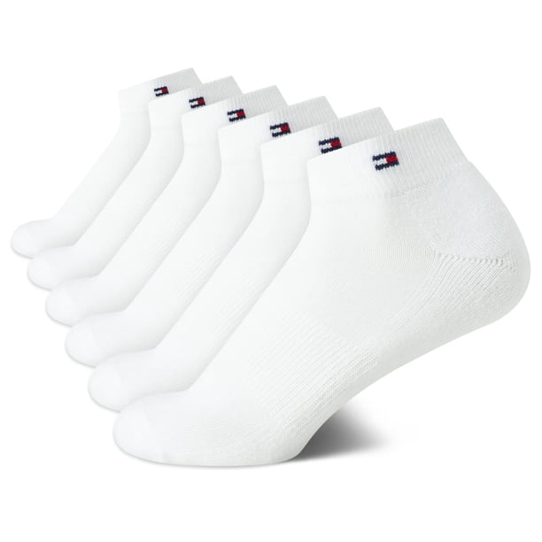 Calcetines Tommy Hilfiger para mujer, paquete de 6 cojines deportivos con diseño de bandera