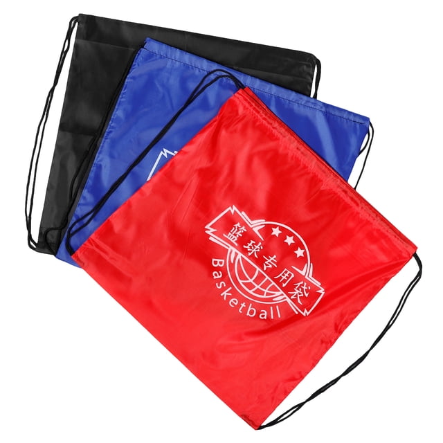 3pcs Basketball Drawstring Bags Sports Ball Drawstring Backpack Pouch Basketball Goodie Bags Party Favor Bags For Party Gym Team Workout