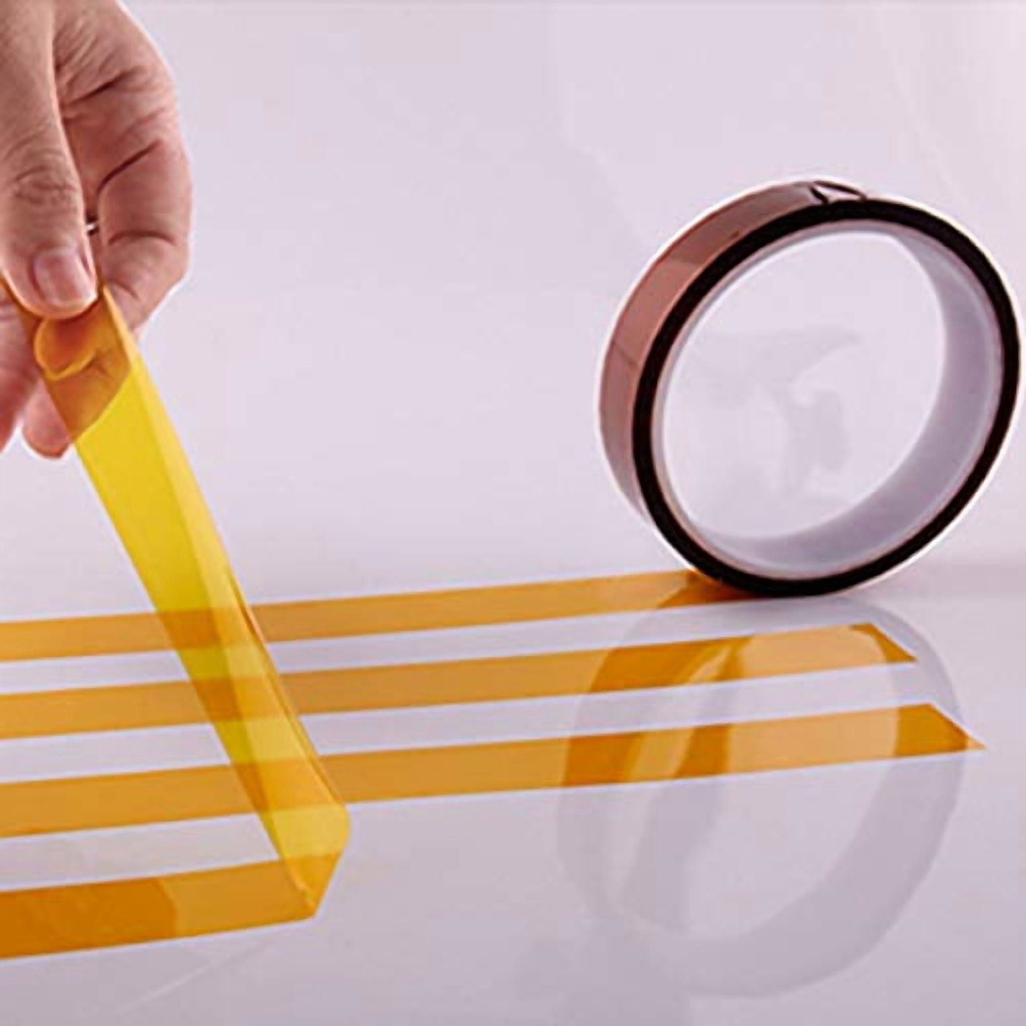2 Rolls 10mm X 3 108ft Heat Tape,Adhesive Resistant / Transfer Tape, Vinyl Thermal Sublimation Press Tape,No Residue ,Electronics,Soldering,Circuit Board