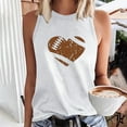 thumbnail image 1 of Boovnll Débardeurs pour Femmes, T-Shirt Sans Manches à Col Rond Imprimé Mode pour Femmes, Débardeur pour Femmes, 1 of 4