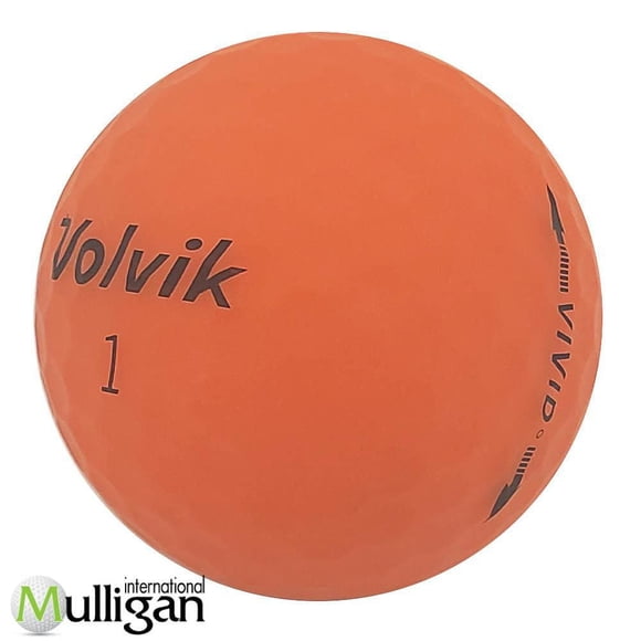 Mulligan - 60 Volvik Vivid Matte Orange 4A Recycled Used Golf Balls