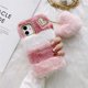 thumbnail image 1 of Funda de teléfono de felpa cálida para Apple iPhone 14, 13Pro, 12promax, 11promax, X, XS, XR, 8, 7 Plus, colgante, Bowknot, cubierta protectora a prueba de golpes Fivean unisex, 1 of 2