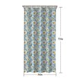 thumbnail image 5 of Lightblue Daisy Flower Green Dots Pattern Shower Curtain 36"x72" ,Bathroom Decorative Shower Curtains Set with 12 Hooks,Modern Waterproof Washable Shower Curtain, 5 of 6