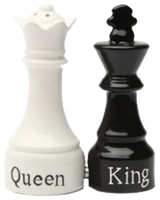 wooden salt and pepper grinders chess pieces