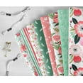 thumbnail image 6 of Soimoi 8 Pc Fat Quarter Bundle,Spring Summer Floral Print CollectionPrint 18"x 22"DIY Patchwork-100% CottonPre-Cut Quilting Fabric Pink, Red, Green, 6 of 7